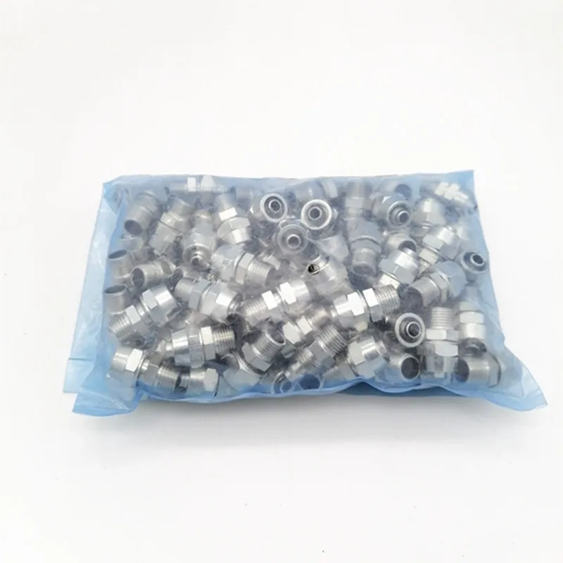 100PCS/Pack Pneumatic connector air tube Lock nut type fittings for 6mm 8mm 10mm pipe