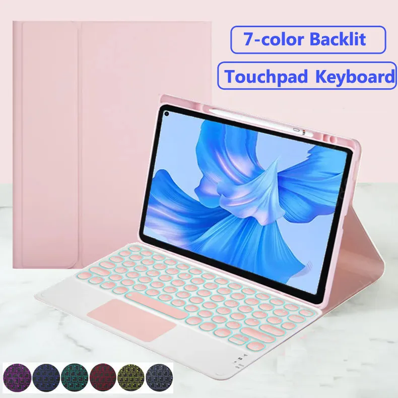 Juste de tablette avec porte-stylo, rétroéclairage, clavier TouchSub, support rabattable, étui pour Xiaomi Pad 6 11 pouces 2023 6 Pro Pad 5 5 Pro 11