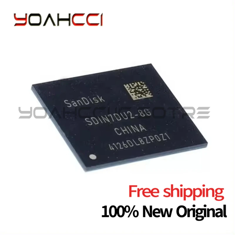 (1-10piece)100% New Original SDIN7DU2-8G BGA EMMC CHIP SDIN7DU2 8G  Free shipping