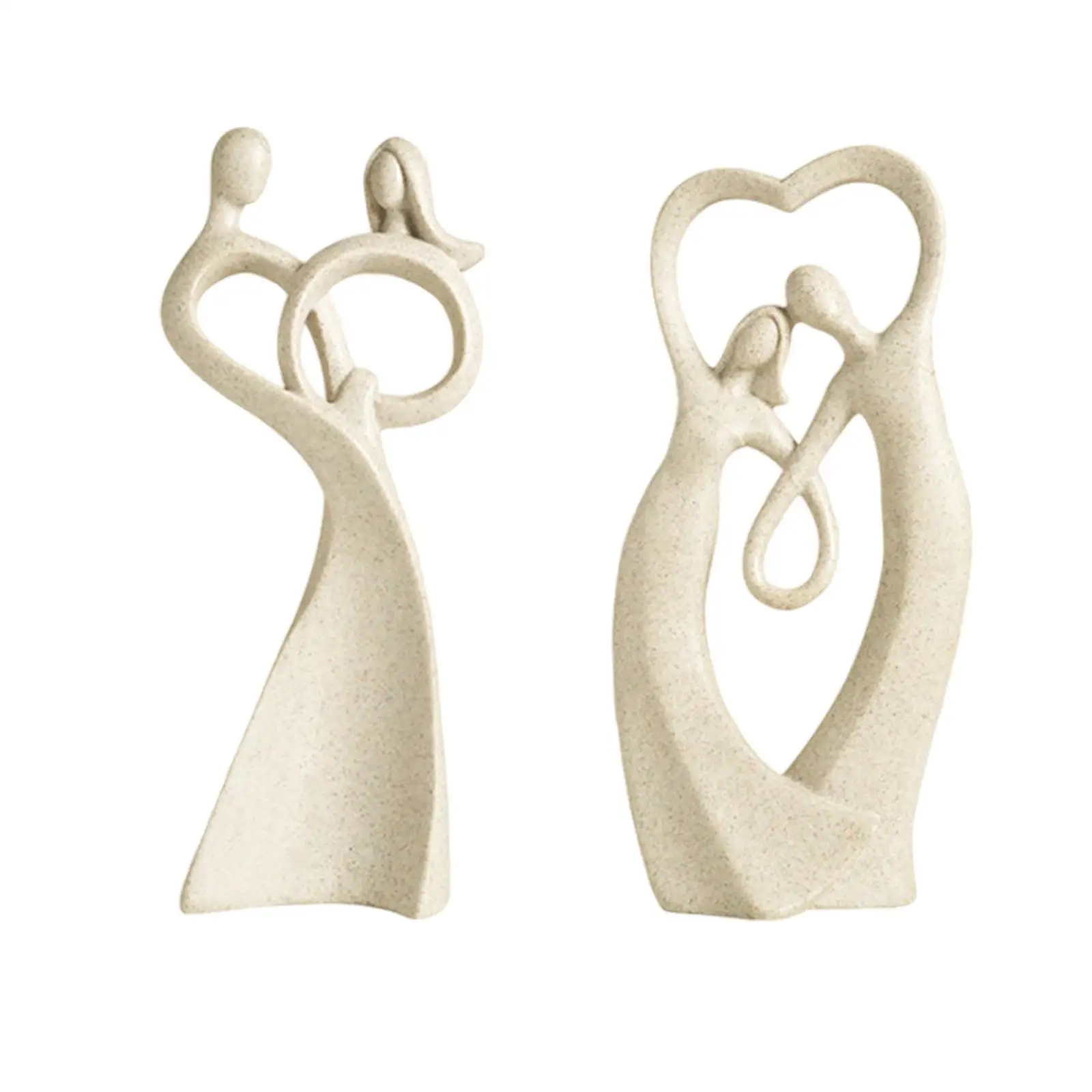 Couple Statue Modern Decor Loving Together Couple Sculpture for Anniversary Engagement Valentine's Day Wedding Gifts Home Decor