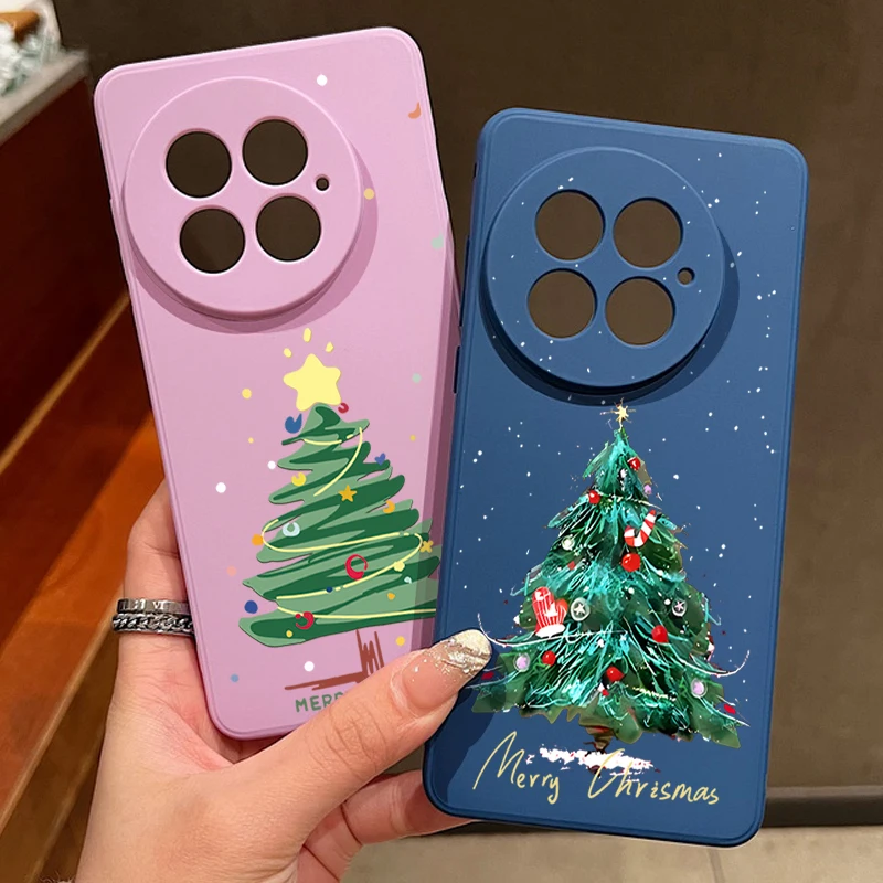 เคสโทรศัพท์ TPU บางนุ่ม สำหรับ OnePlus 13 13R 12 12R 11R 5G ป้องกันการกระแทก ลายต้นคริสต์มาส เคสซิลิโคนสำหรับ OnePlus Ace 5 3 2