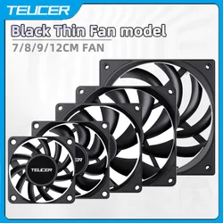 TEUCER Ultra-thin Cooling Fan 60x60x10mm 12V Large air volume Computer Case Fan 6/7/8/9/12CM Fan PC Computer CPU System Heatsink