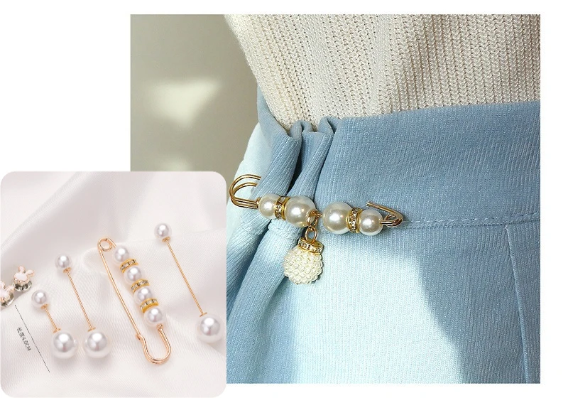 Waist Tightener Clips Metal Silver Lightweight Adjustable for Pants Jeans Skirts Home Travel Office No Sewing Reusable Non Slip