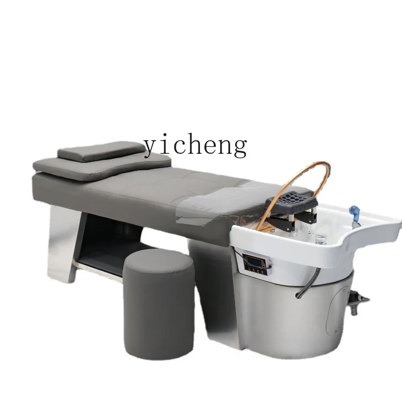 

Zc Новый парикмахерский шампунь стул из нержавеющей стали для парикмахерской с фумигацией воды циркуляции салон моды магазин