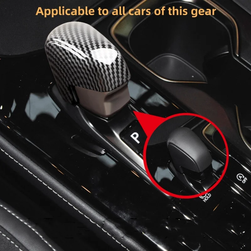 

For Lexus NX260H 350H RX350H 2022-2023 ABS Material Carbon Fibre Grain Gear Shift Handle Decorative Cover Accessories.