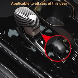For Lexus NX260H 350H RX350H 2022-2023 ABS Material Carbon Fibre Grain Gear Shift Handle Decorative Cover Accessories.