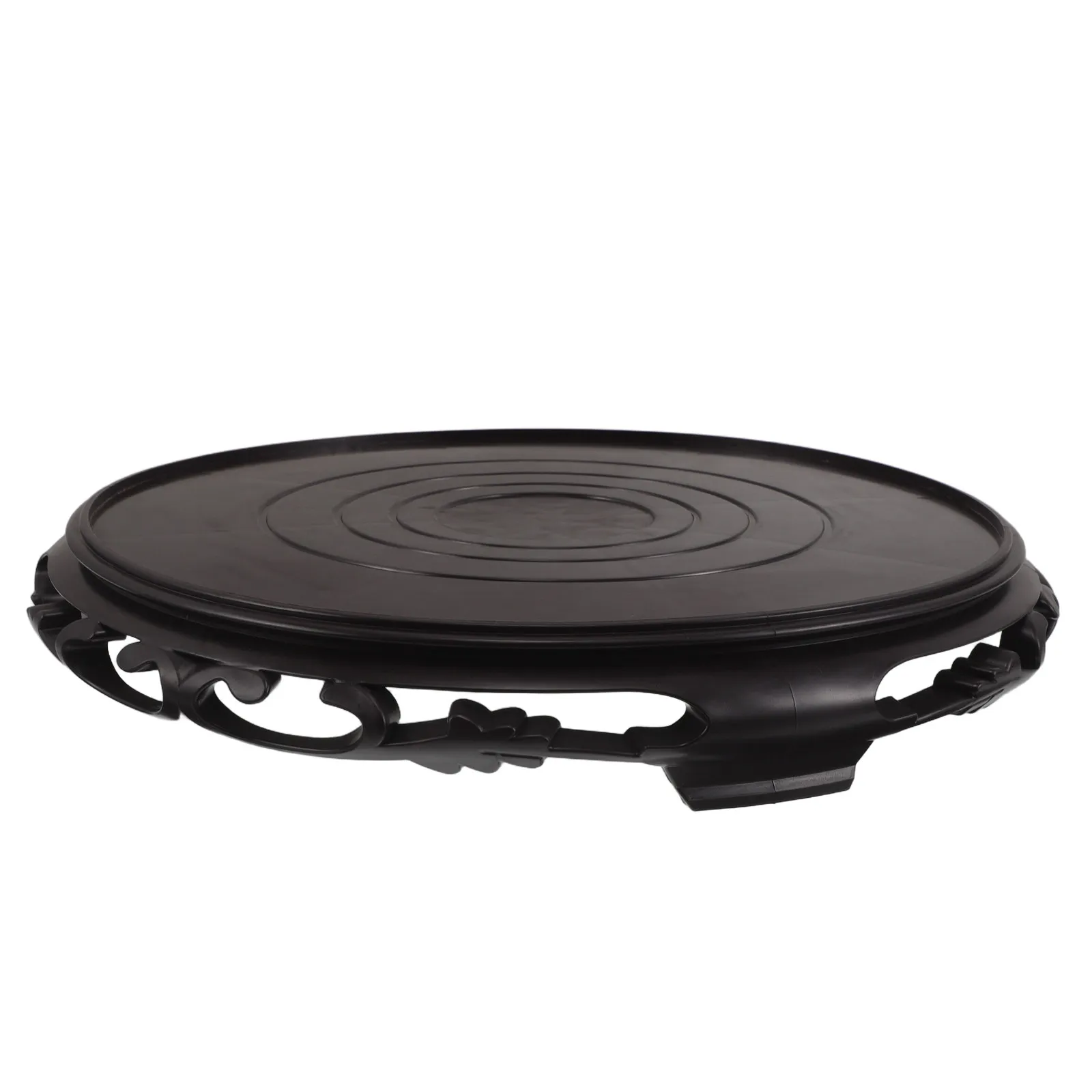 Heavy Duty Plastic Flower Pot Bottom Tray 13.6x2in Round Planter Base Indoor Outdoor Elevated Water Drip Tray Flower Pot Holder