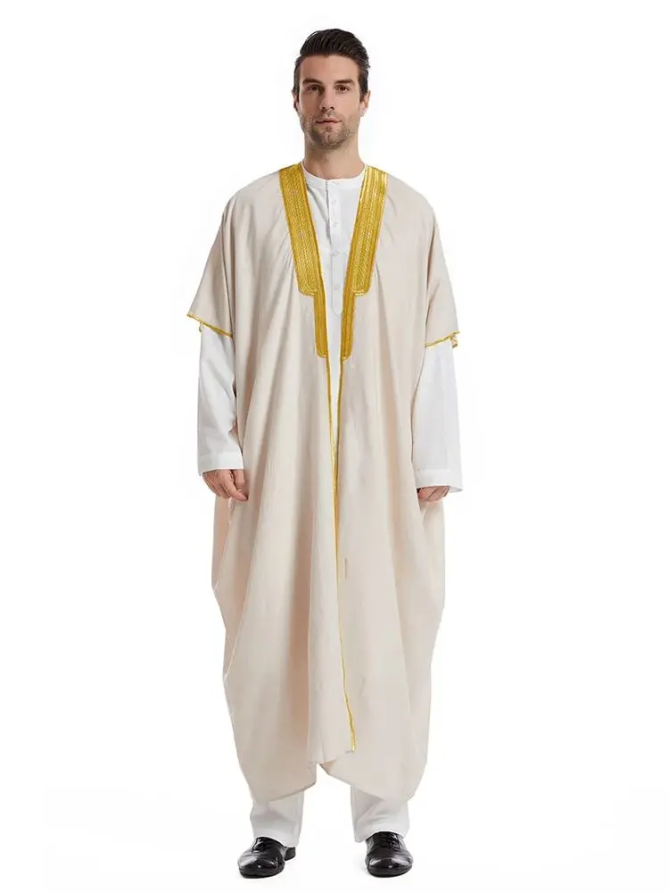 Ramadan Kbaya Abayas Muçulmano Aberto para Homens, Roupas de Oração, Kimono Elegante, Dubai, Turquia, Árabe, Islamismo, Homens