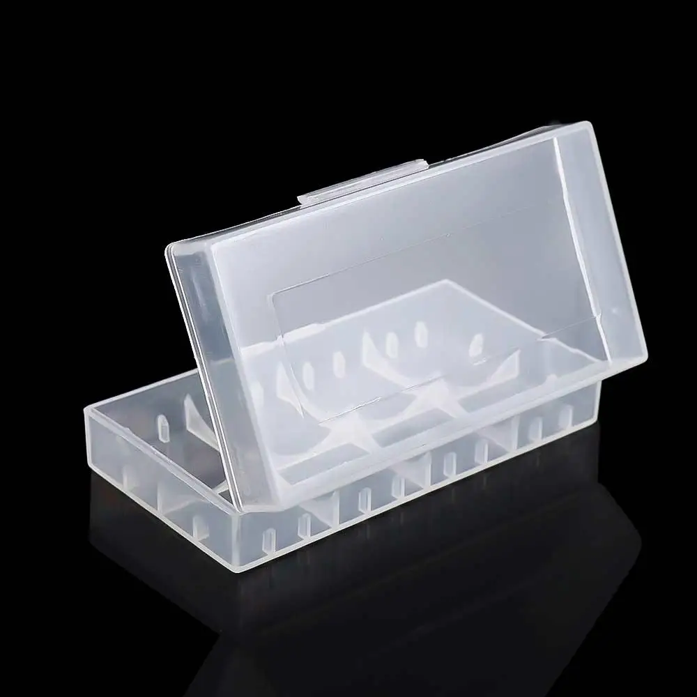

Durable Storage Box Transparent Plastic for 18650 Battery Battery Box Battery Holder Batteries Container Battery Storage Boxes