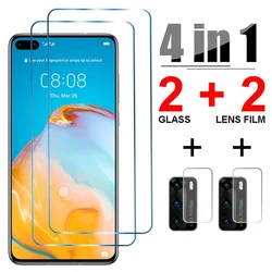 4IN1 Tempered Glass On Huawei P Smart 2021 2020 Pro 2019 S Z Screen Protector On Huawei P40 P30 P20 Mate 30 20 10 Lite glass