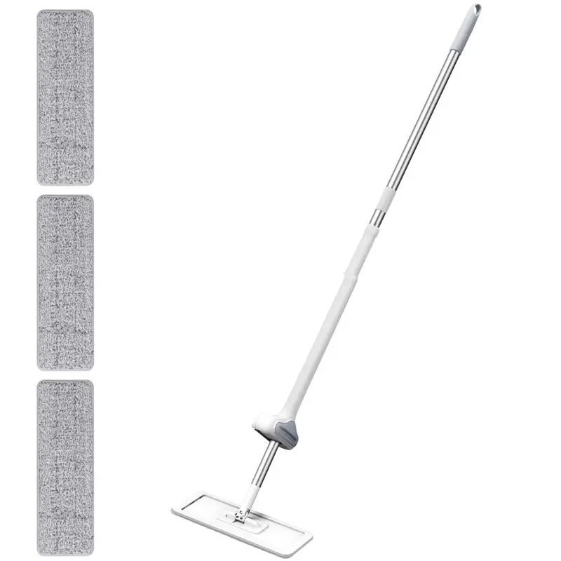 

ABRB-Magic Squeeze Flat Cutting Mop Hands Free Wash,For Home Kitchen Floors Cleaning,With 3 Micro-Fiber Replacement Mop Head