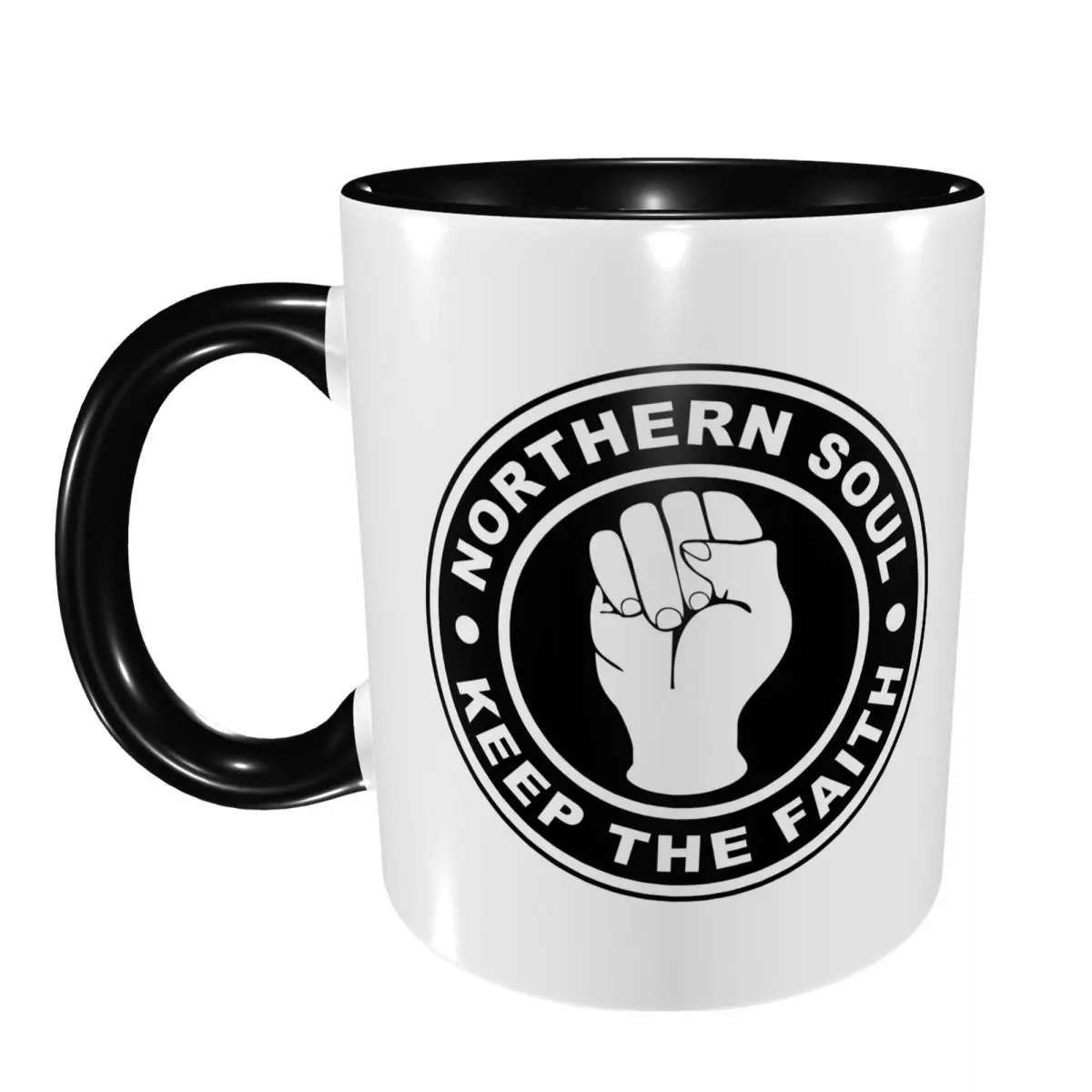 Northern Soul Keep The Fait Mug Funny Ceramic Coffee Cups Tea Mugs Milk Cup Drinkware Gifts for Friends