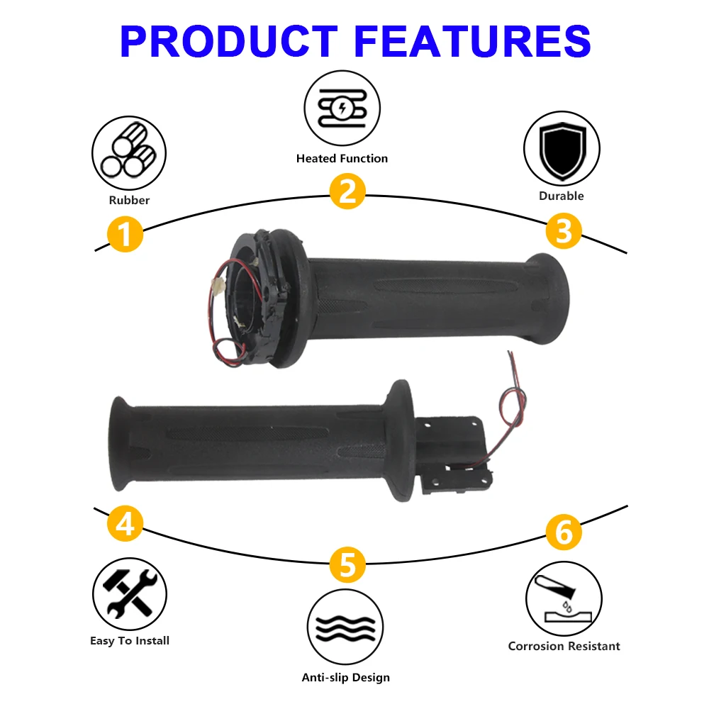Motorcycle Heated Grips Heating Handle Heater Grip For BMW R1200GS Adventure F800GS F650GS K1200R R1200R 2006-2012 Accessories