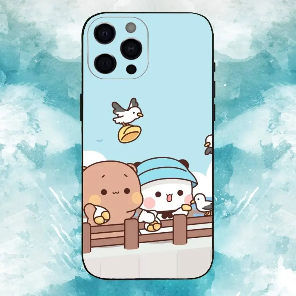 حافظة هاتف C-Cute BuBu DuDu مصنوعة من السيليكون الناعم لهاتف آيفون 17 16 15 14 13 12 11 X XR Plus Pro Max Plus