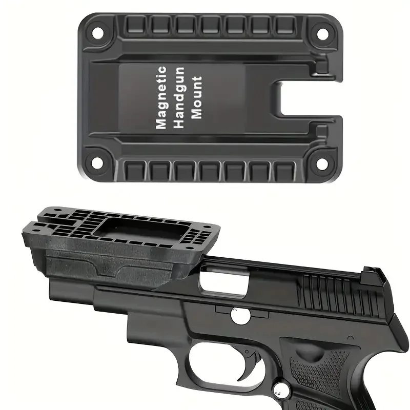 Quick Draw Magnetic Gun Holder- Concealed Mount for Pistols Rifles Ambidextrous Design Secure Magnetic Storage for Cars