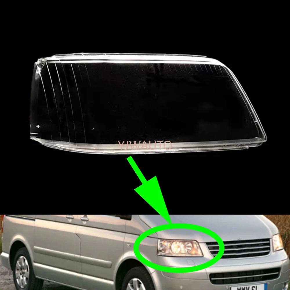 

For Volkswagen Multivan Transporter T5 2003-2009 Headlamp Lens Car Headlight Cover Glass Front Lampshade Lamp Hoods Auto Shell