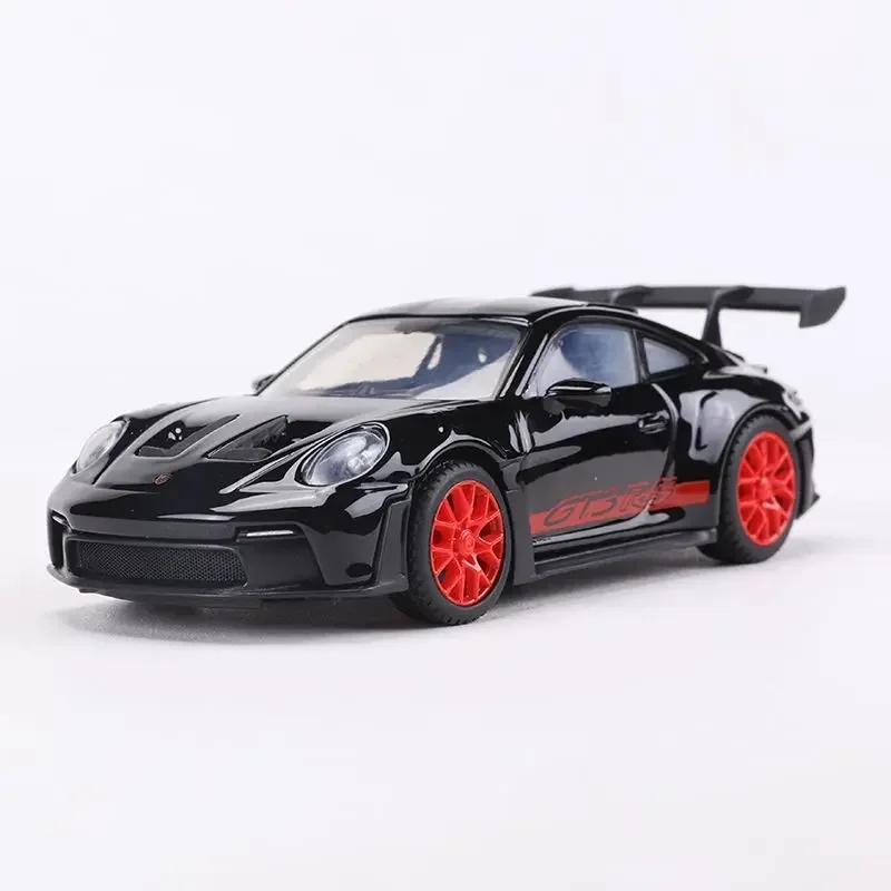 911 GT3 RS Super Car Model  Porsche with Display Box Collection Simulation 1:43 Miniature Voiture Man Boy Diecast Toy Vehicles