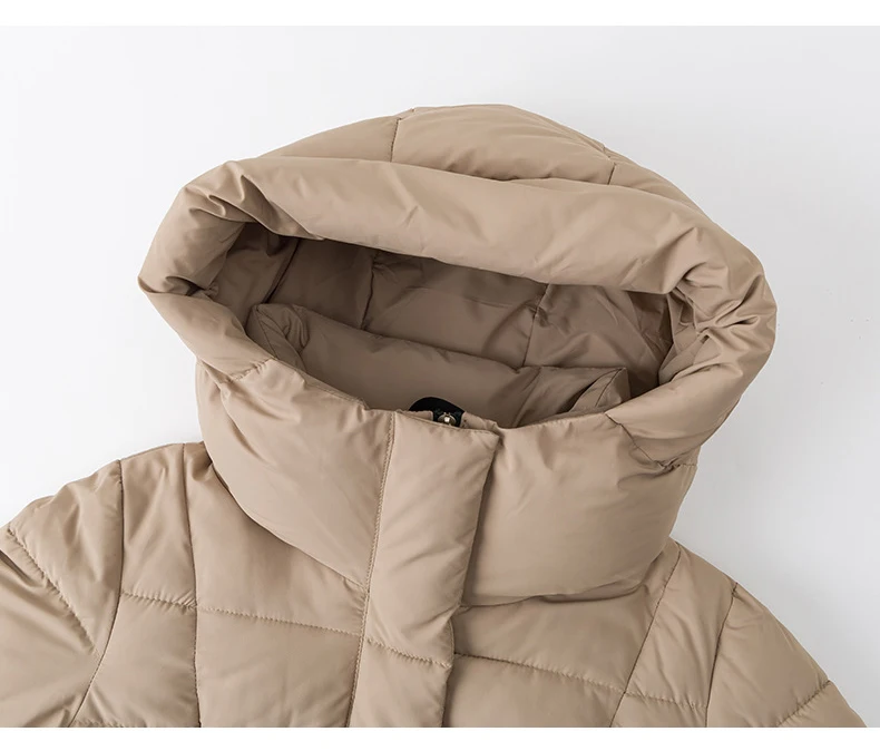 Winter Ladies Long Warm Down Jacket Big Size Puffer Outwears Thicken Hooded Down Coat Women Light Thin White Duck Jacket Parkas