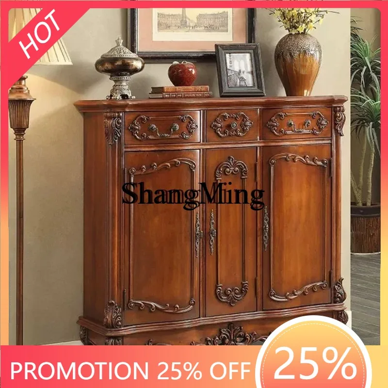 

CL door multi-functional multi-layer with drawers household foyer complete storage cabinet