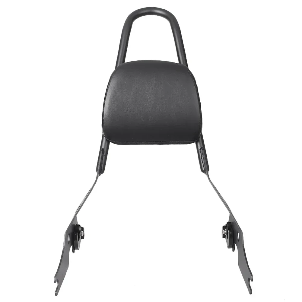 

For Harley Davidson Street 500/750 2015 2016 2017 Chrome/Black Motorcycle Rear Sissy Bar Backrest Luggage Rack Stain w/ Pad