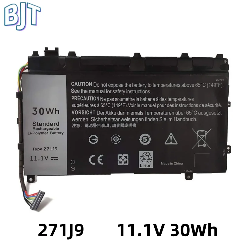 

3 Cell New 11.1V 30Wh 2500mAh 271J9 Laptop Battery For Dell Latitude 13 7000 7350 GWV47 MN791 YX81V Series Notebook Lithium