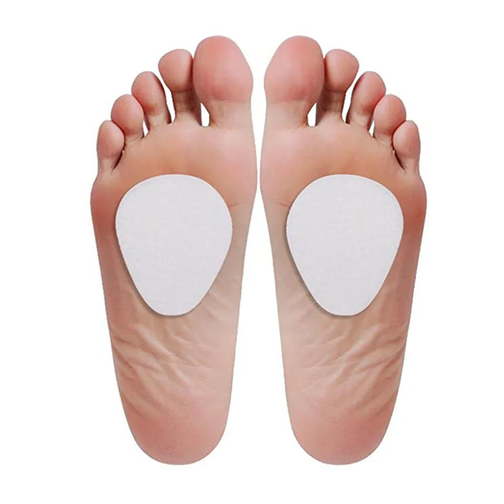 

3 Pairs White Thickened Heel Insoles High Shoes Cushions Metatarsal Pads Forefoot Support Wool Anti Slip Durability