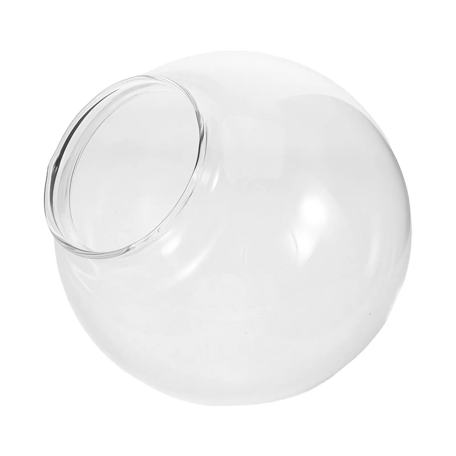 Glass Globe Lamp Shade Replacement Clear Round Sphere 15Cm Transparent Elegant Light for Bedroom Dining Glass Globe Lamp Shade