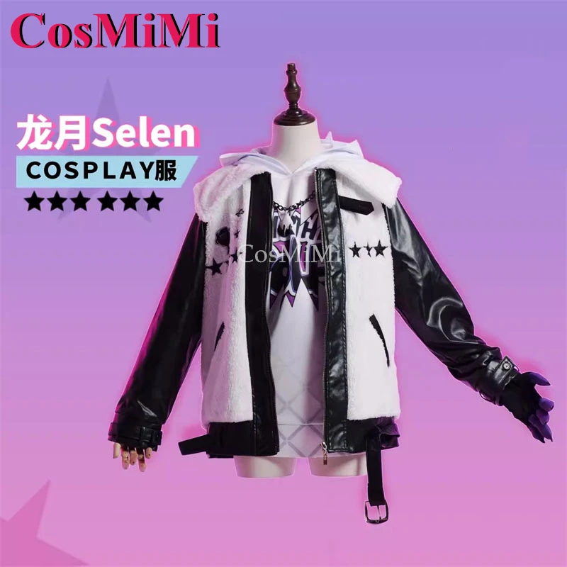 CosMiMi Selen Tatsuki Cosplay Anime VTuber Costume Fashion Nifty Sweet Daily Outfit Carnival Party Role Play Clothing XS-XXL New