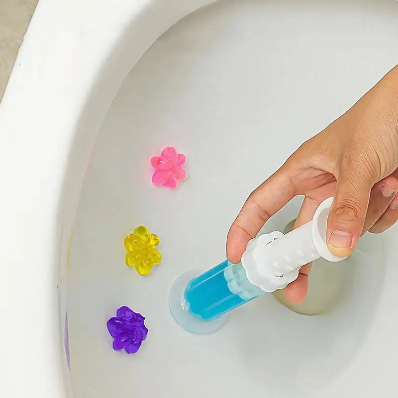 Toiletten-Blumenduft, Badezimmer-Deodorant, Schüsselreiniger, Nachfüllungen für Toilettenstäbe, Reinigungsmittel, Toilettenreinigungswerkzeuge