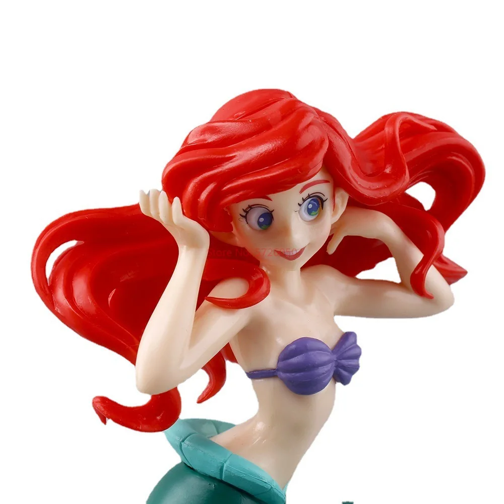 Desktop Decoration Anime Little Mermaid Ariel Action Figure Toys The Princess Collection Room Car Cake Decoration Xmas Gift view 6