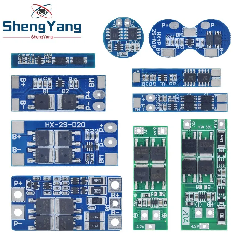 TZT 2S 3A 4A 5A 8A 10A 13A 20A 7.4V 8.4V Li-ion 18650 Lithium battery protection board / BMS board Standard / Balance image 6