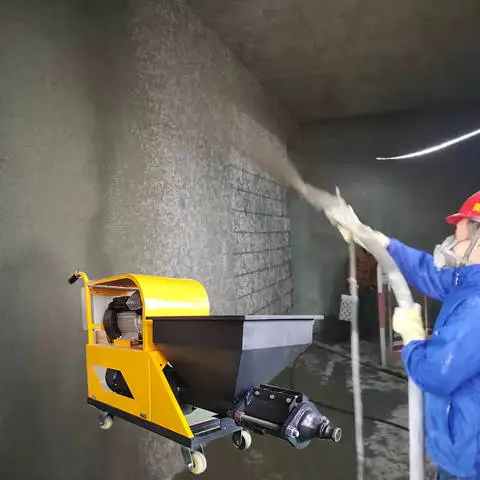 Fully Automatic Mortar Spraying Machine 311Model Spraying Machine Cement Hopper Gun High Efficiency