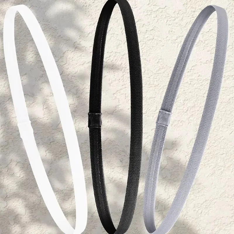 5/10/20Pcs Non-Slip Elastic Sweatband Outdoor Sports Headband Fitness Exercise Yoga Hair Band Football Running Sweatbands