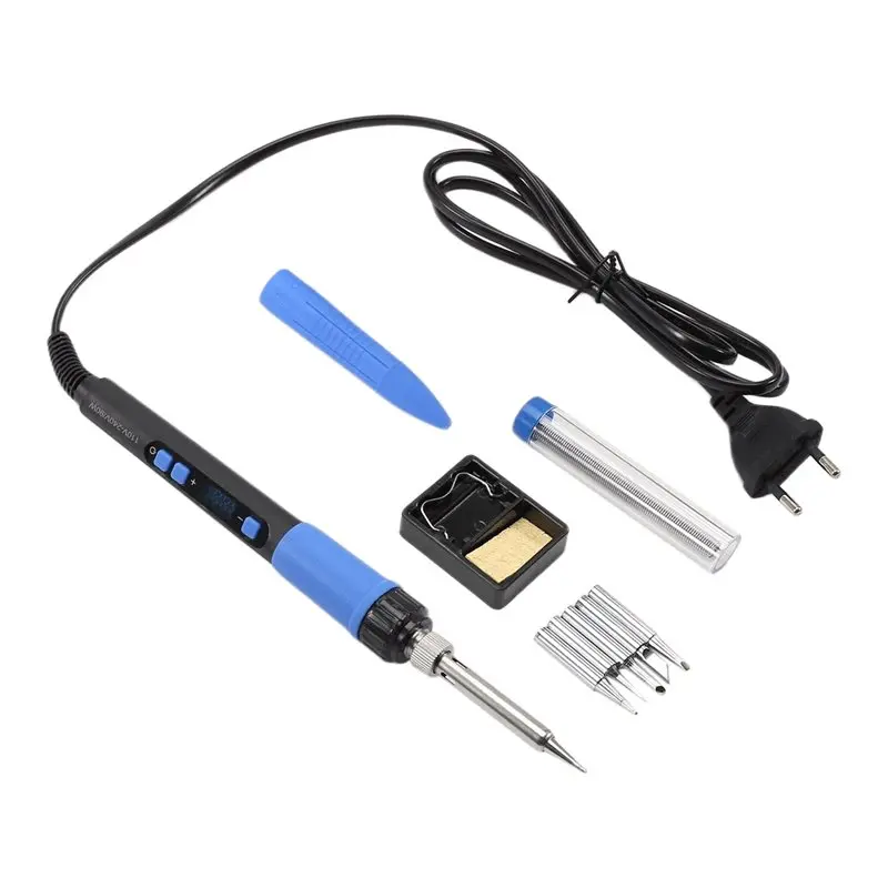 90W Soldering Iron Kit Electric Repair Tool Set With Adjustable Temperature EU Plug