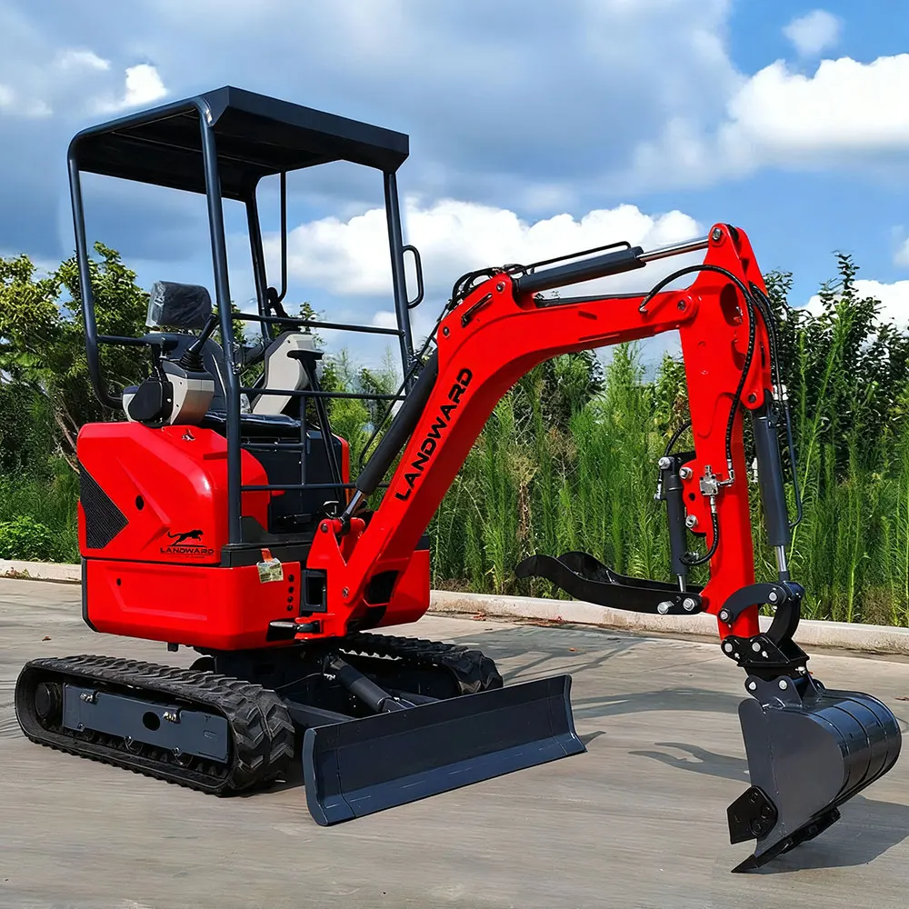 

CE Agriculture Mini Excacavtor LANDWARD LW Excavator Diesel Kubota Engine Excavator 1.7 Tons 2 Tons Excavator With Parts Custom