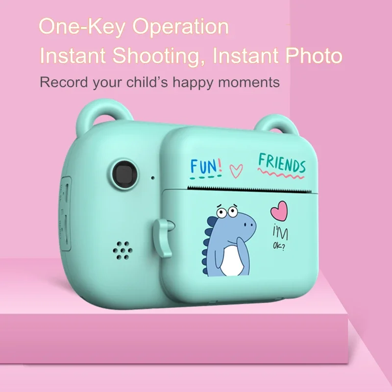 Kind Instant Digitale Camera Thermische Printcamera's Ouder-kind interactie Speelgoedcamera Draagbare speelgoedcamera Kindercamcorder Cadeau