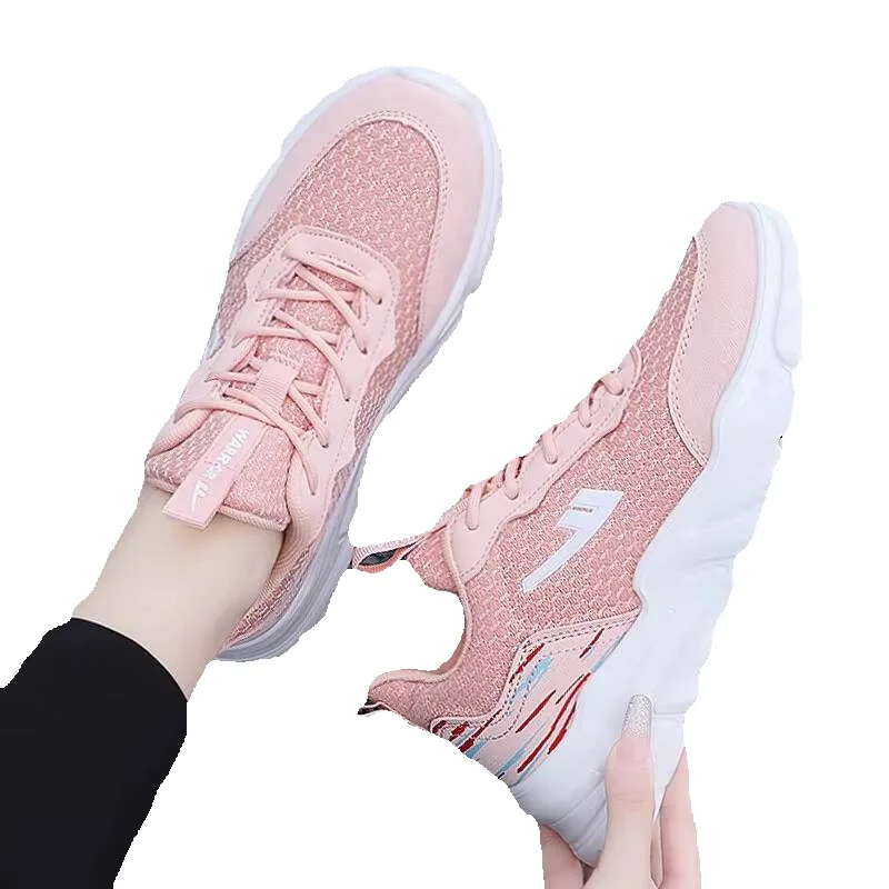 Women's Lightweight Breathable Running Shoes Soft Sole Trainers_voghion.com