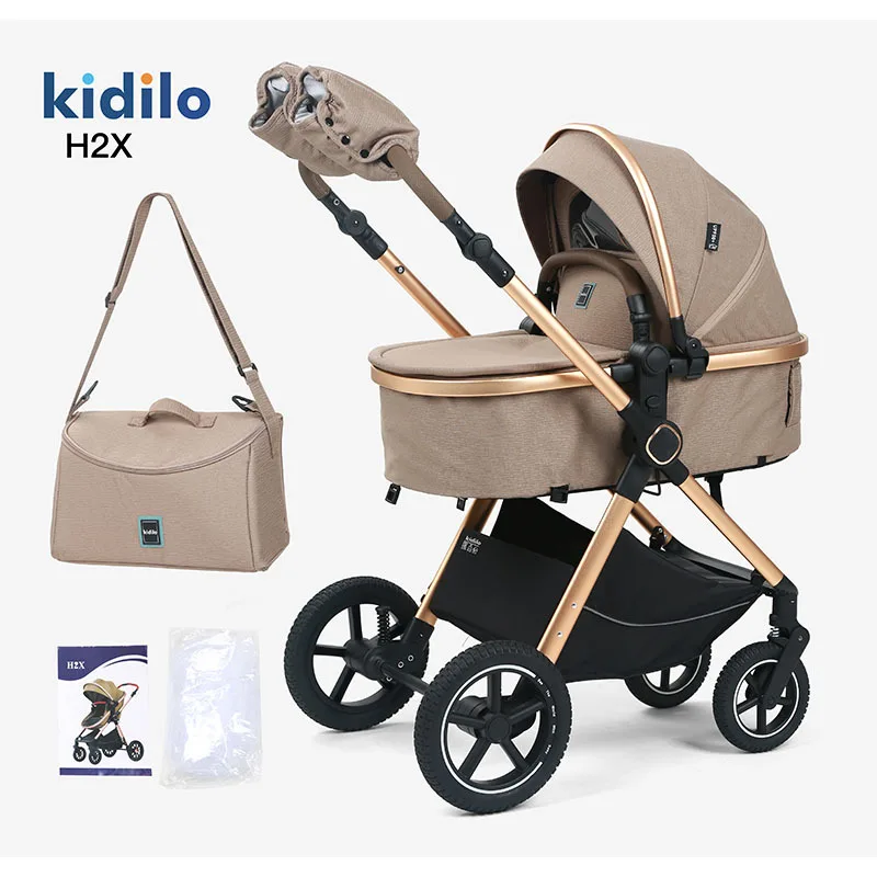 

Kidilo stroller can sit and lie down lightweight folding children high view two-way newborn baby bb parm