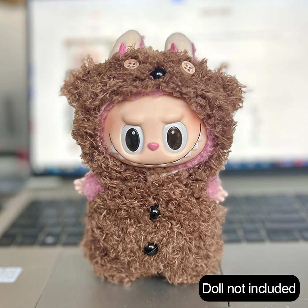 Hairy Bear Doll Clothes for Labubu Doll Clothing Dress Uniform Hat Clothes Doll Accessories Cute Decoration 15 Styles