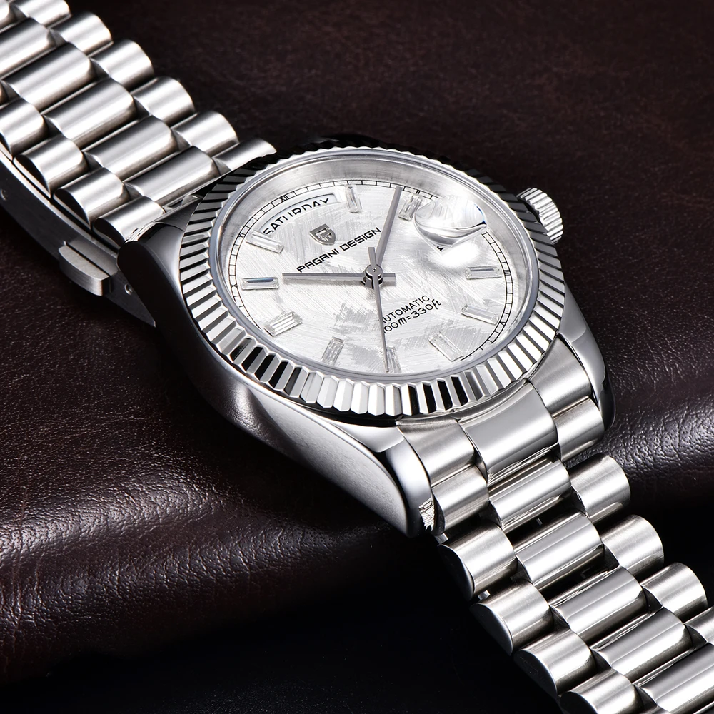 2026 New PAGANI DESIGN Watches DD36 Meteorite Surface Automatic Watches For Men Mechanical Men's Watch AR Sapphire Crystal Clock image 4