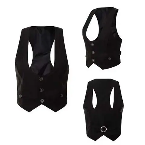 Женский жилет из полиэстера Dark Brown, Black