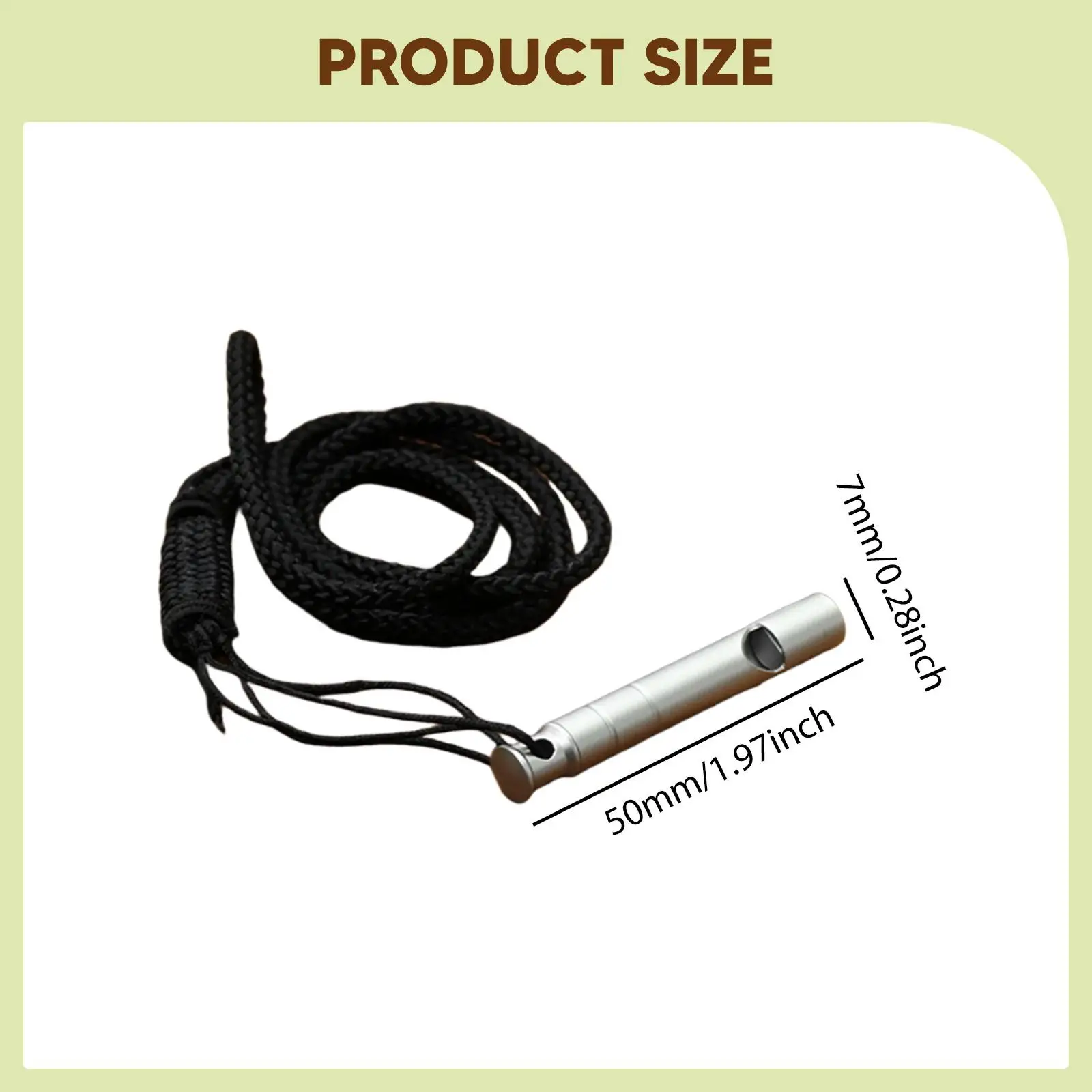 Small Loud Emergency Whistle Titanium Alloy with Lanyard for Men Women Hiking Camping Kayaking Mountain Climbing Safety