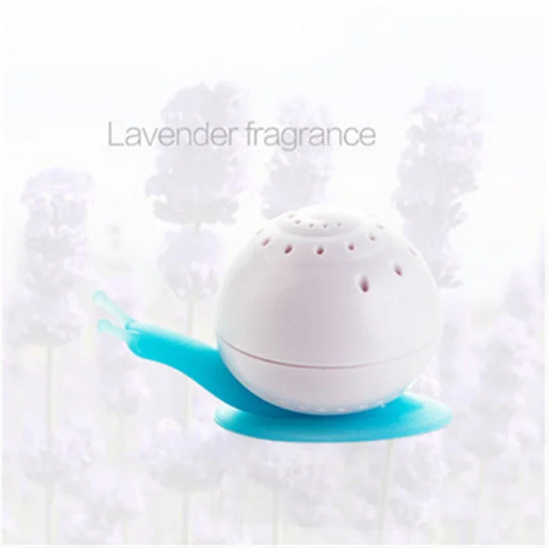 New Arrival Reusable Air Freshener Cute Snail Shape Suction Cup Wardrobe Bedroom Bathroom Toilet Scent Fragrance Random Color