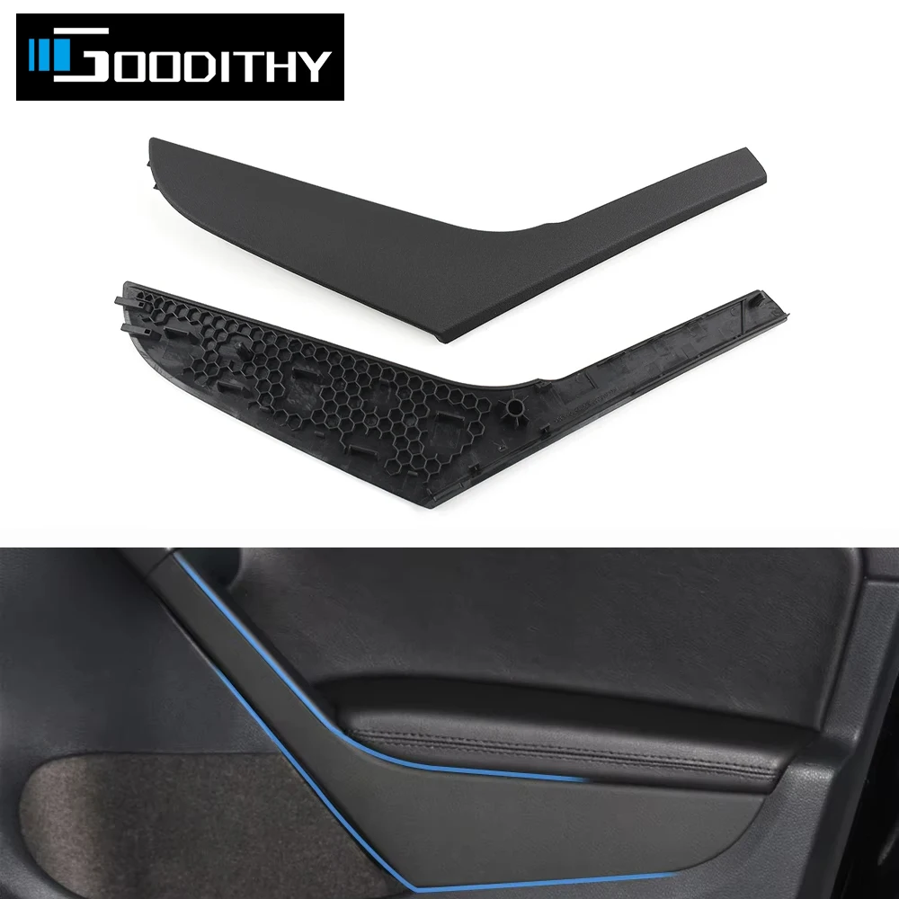 Black Left Right Interior Door Pull Handle Cover Trim For Volkswagen VW Golf 6 GTI MK6 2009-2014 5K4868039A 5K4868040A