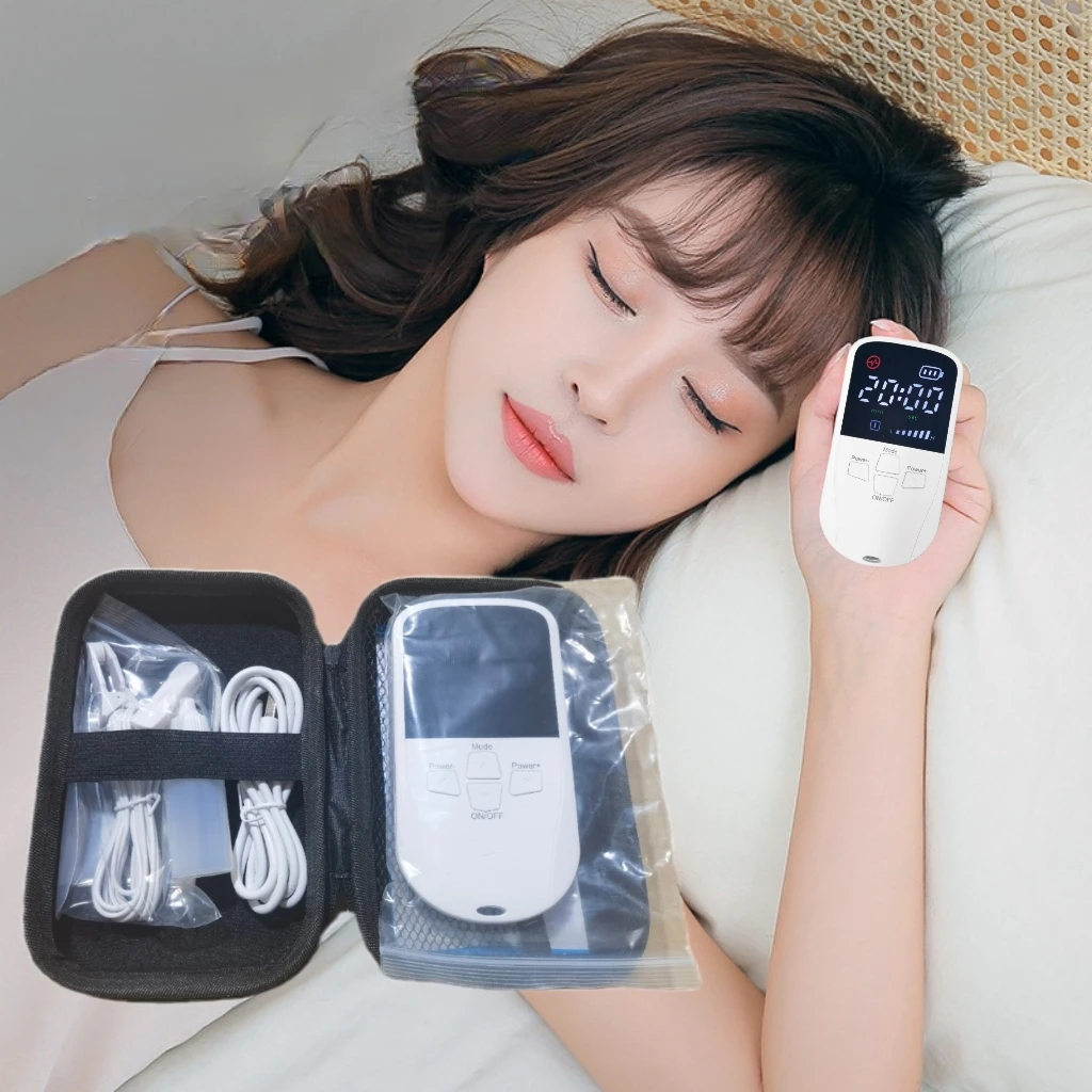 

Vagus Nerve Stimulator Device for Insomnia Anxiety Relief - Portable CES Therapy Sleep Aid with Microcurrent Stimulation