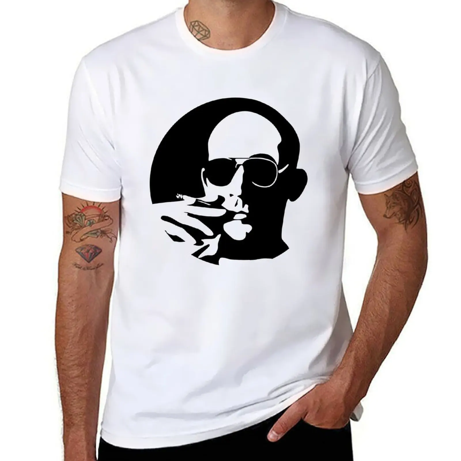 Camiseta Mescalito, camiseta para hombre, 100% algodón, marca de lujo, camiseta para hombre, Camiseta de algodón pesado