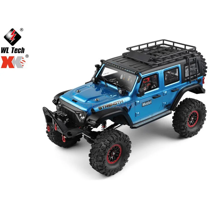 Wl 104010 1:10 2,4 g Wrangler elektrische vierwielaandrijving klimmen terreinwagen simulatie Rc afstandsbediening voertuig met lier