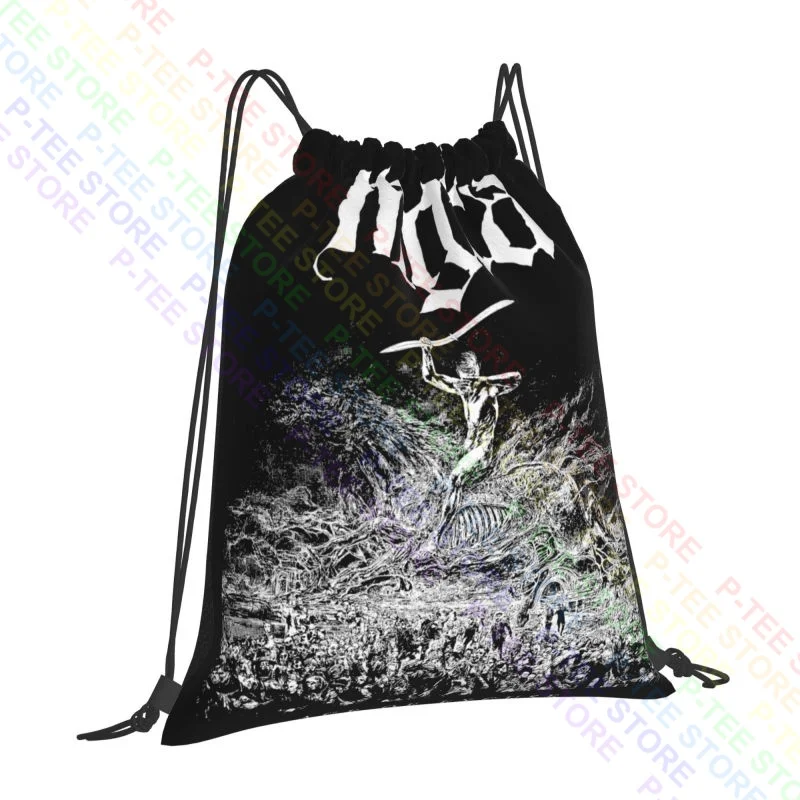 Mgla Age Of Excuse Black Metal Drawstring Bags Gym Bag Vintage New Style Gymnast Bag Multi-function