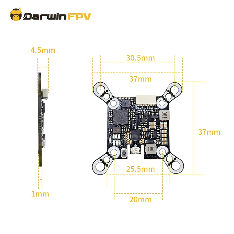 DarwinFPV 5.8G 40CH 1200mW Switchable Video Transmitter 1.2W VTX for Baby Ape / Pro / V2 FPV Quadcopter for FPV Drones DIY
