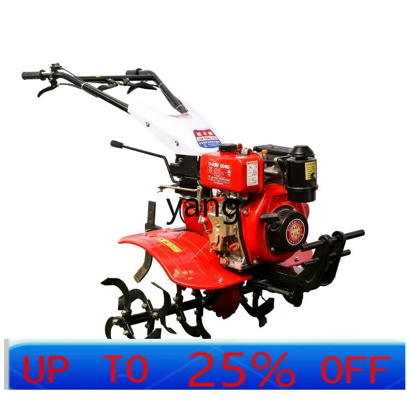 LTT full gear multifunctional micro tiller small scarifier ridge lawn mower